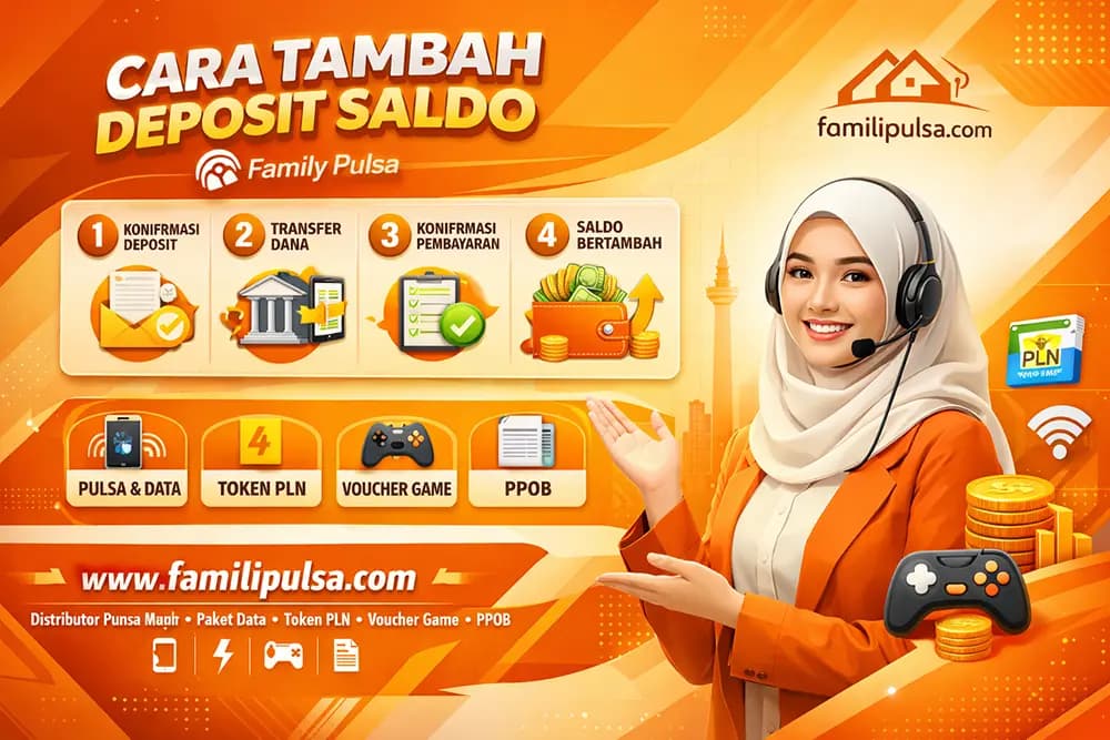 Panduan cara deposit saldo Family Pulsa