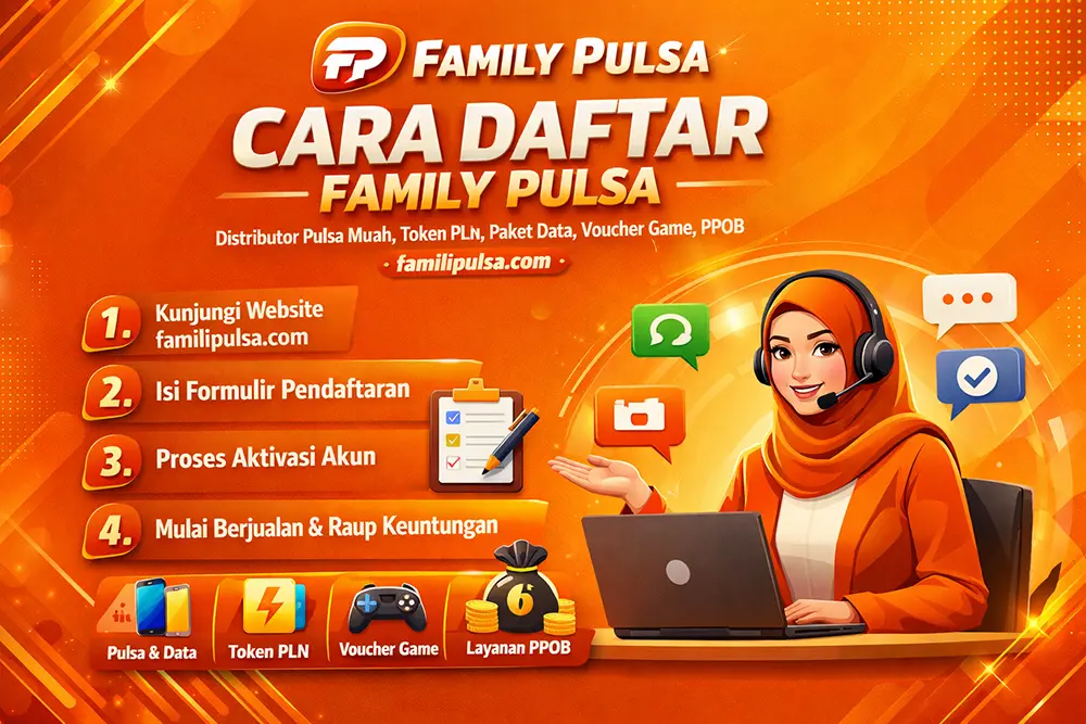 Daftar jadi Agen pulsa Family Pulsa