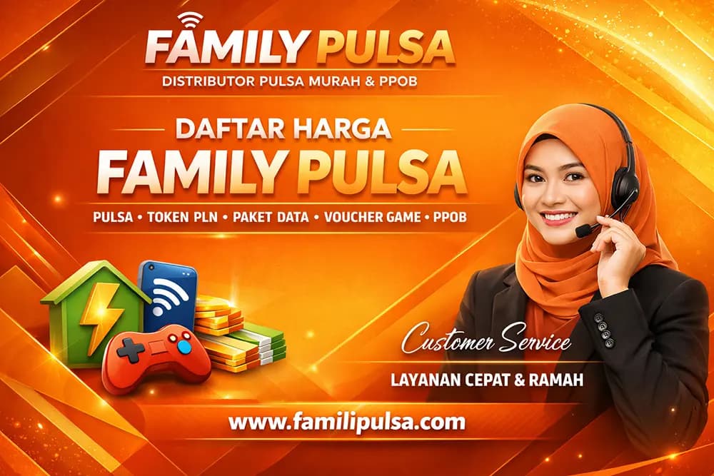 Daftar harga pulsa dan PPOB Family Pulsa